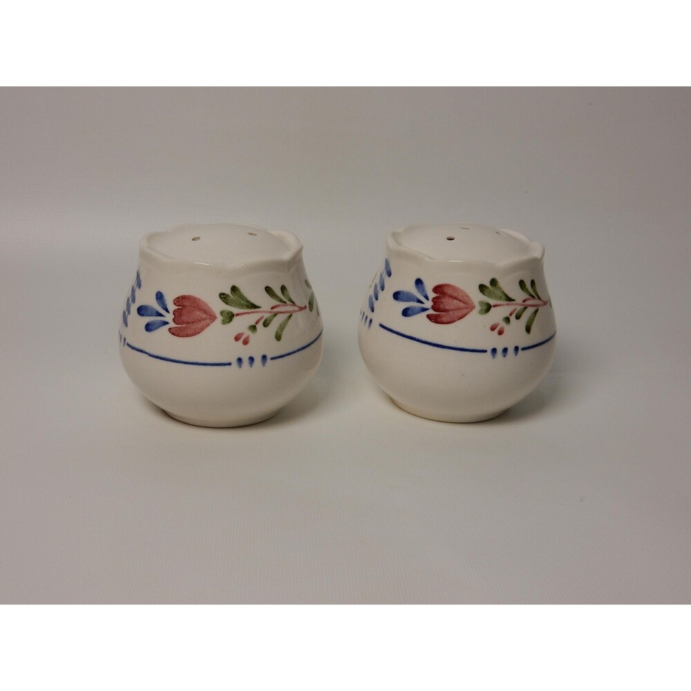 Vintage Nikko Avondale Salt & Pepper Shakers Hand Painted Japan Floral Folk Art